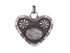 Sterling Silver Labradorite Heart Pendant, (SP-5855)